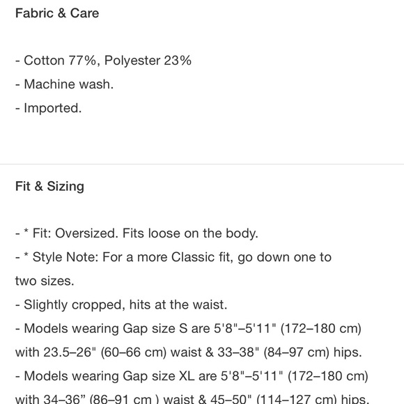 New GAP Crop Zip Hoodie in Greenish Grey small cotton blend oversized - Picture 2 of 3